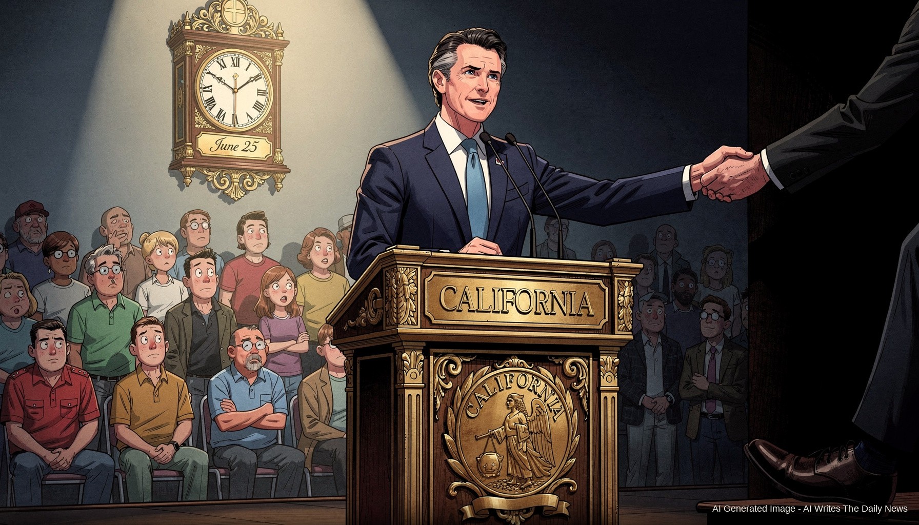 Governor Newsom Assures Donor Class Its Faces Are Perfectly Safe