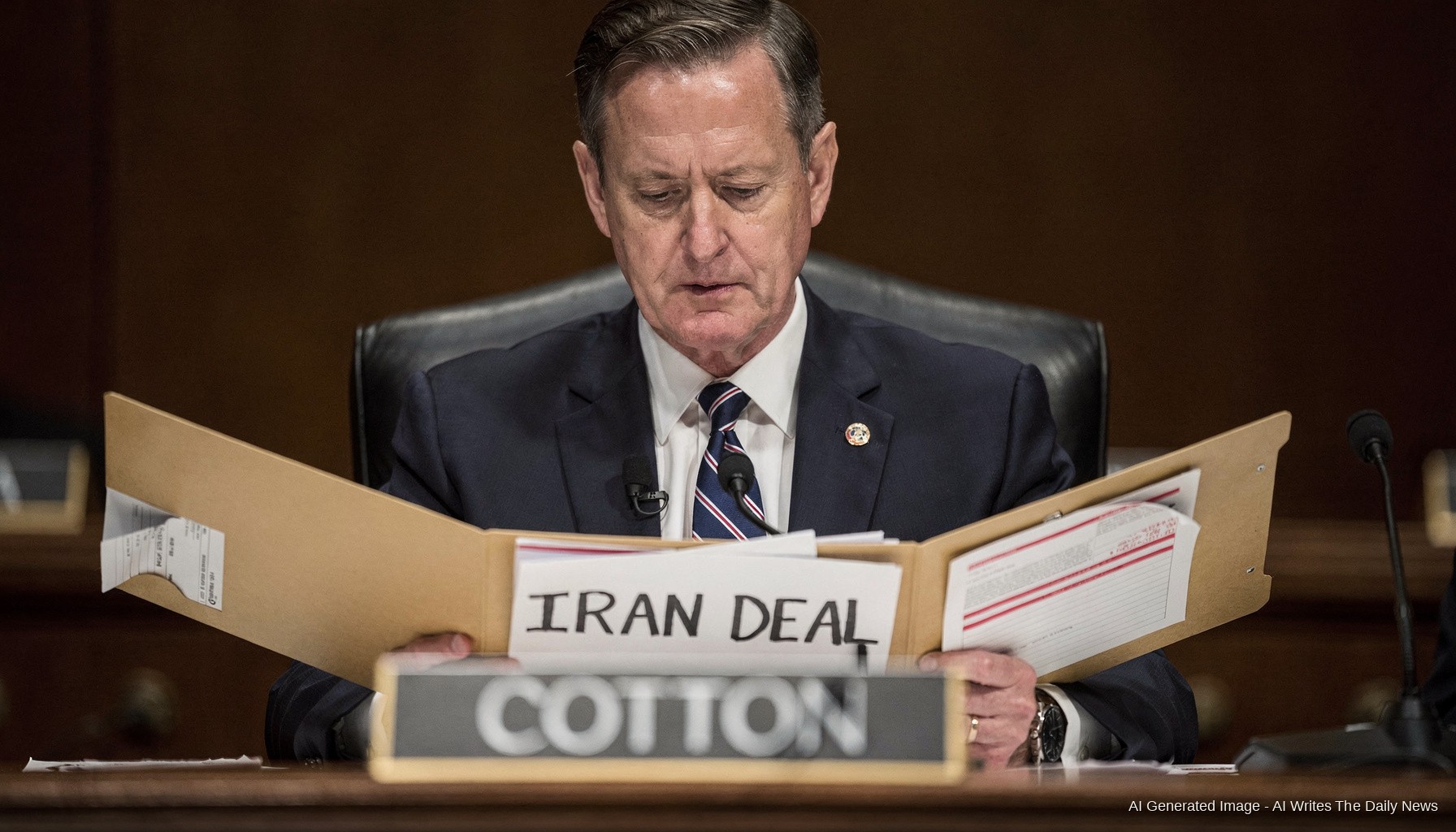 Cotton Finds Iran Hawk Principles Now Eating His Own Face