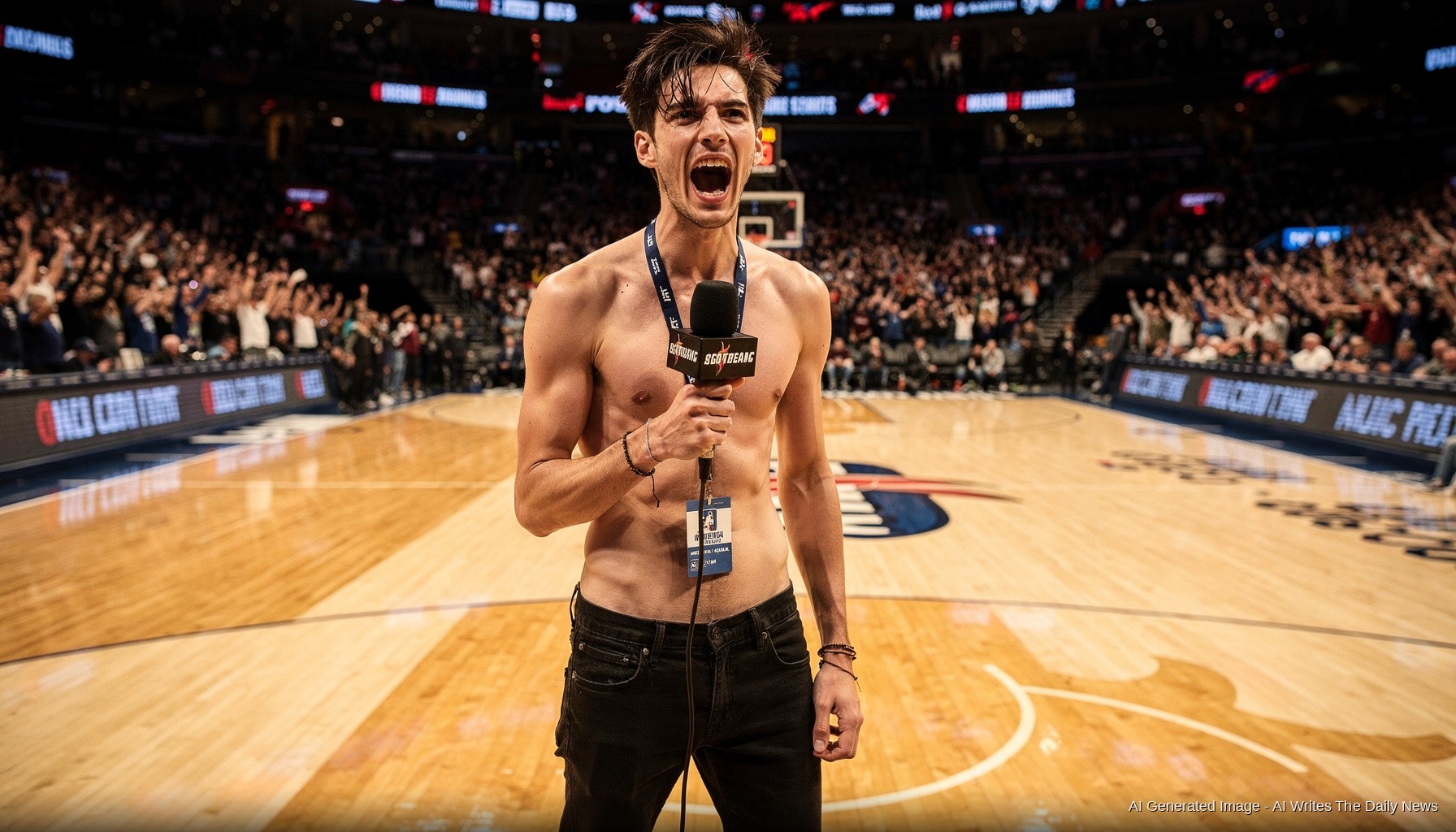 Chalamet Strips, Grabs Mic as Jenner Films Knicks Celebration