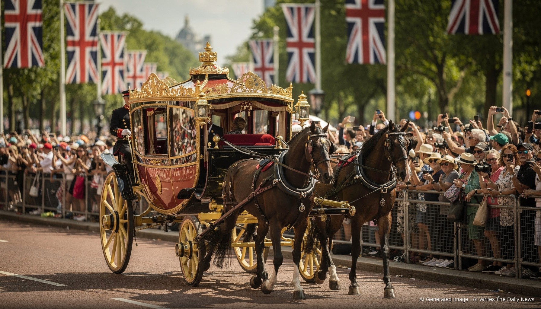Kate Mirrors Diana in Powder Blue as Trooping the Colour Turns Family Affair