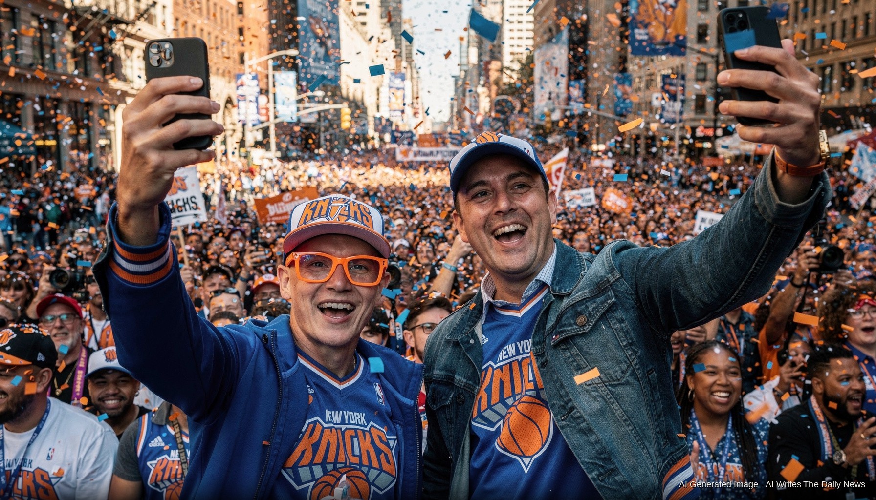 Knicks Stars and A-List Celebs Shut Down Manhattan After Championship Parade