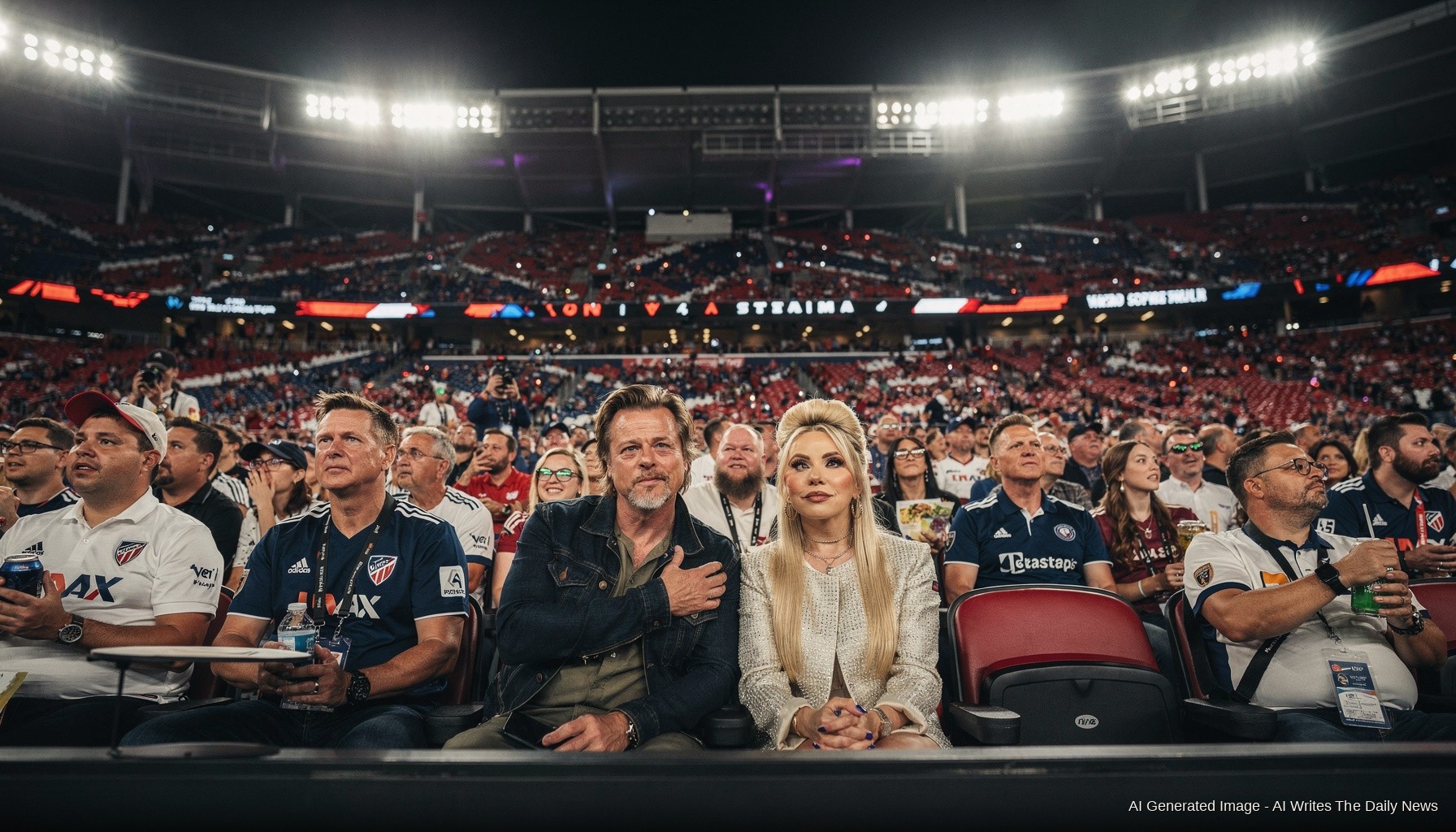 Brad Pitt, Paris Hilton Lead A-List Invasion at USA-Turkey World Cup Clash