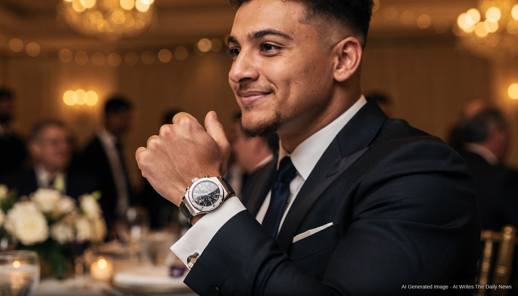 Mahomes Wore a $362,000 Hublot to the Kelce-Swift Wedding