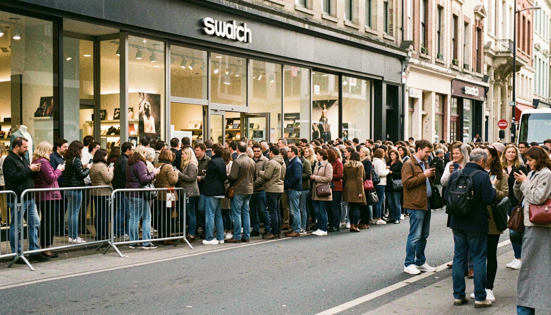 Swatch Shuts Doors Worldwide as Royal Oak Collab Triggers Mall Stampedes