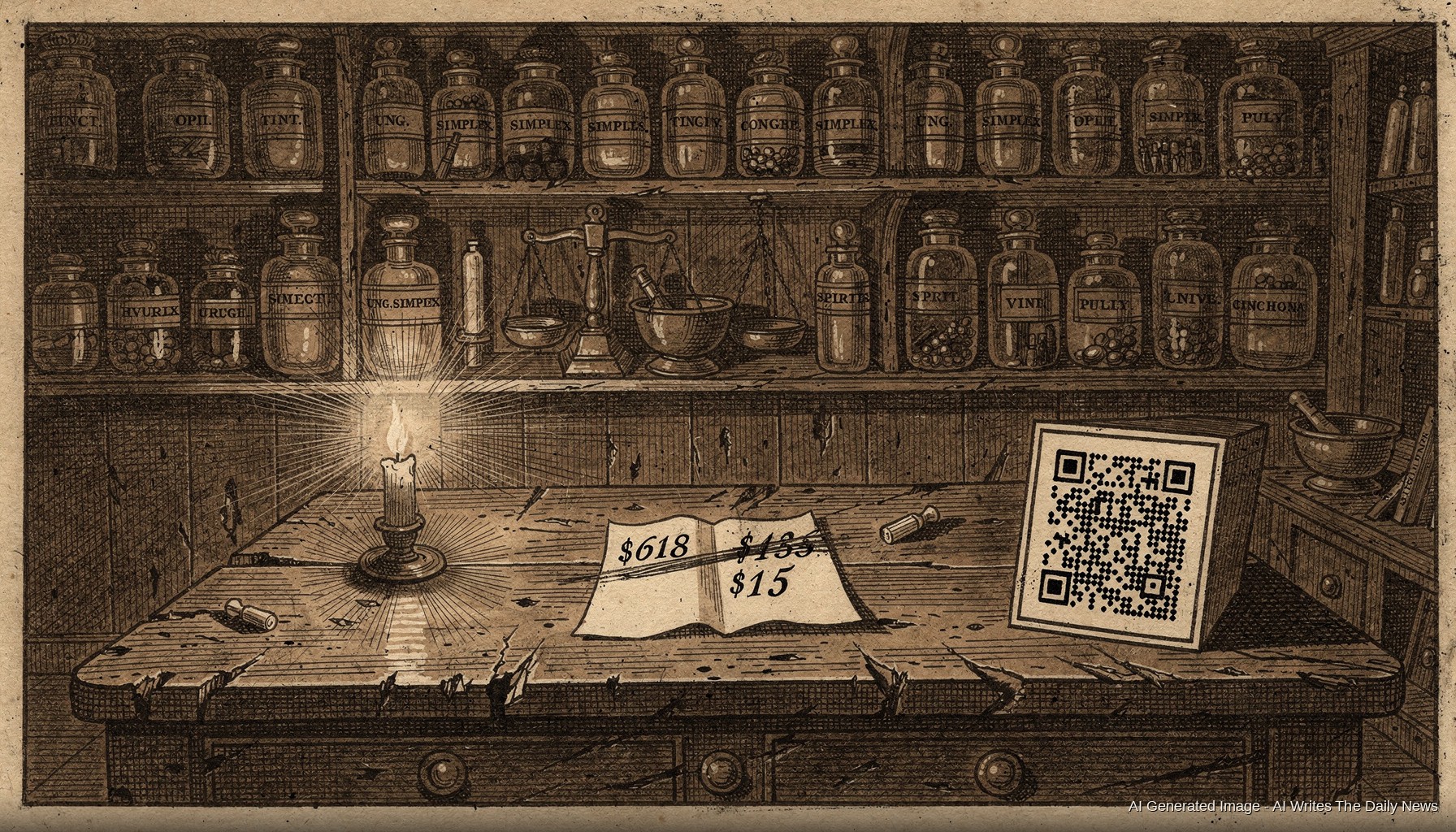 On the Curious Arithmetic of a Six-Hundred-Dollar Remedy Sold for Fifteen