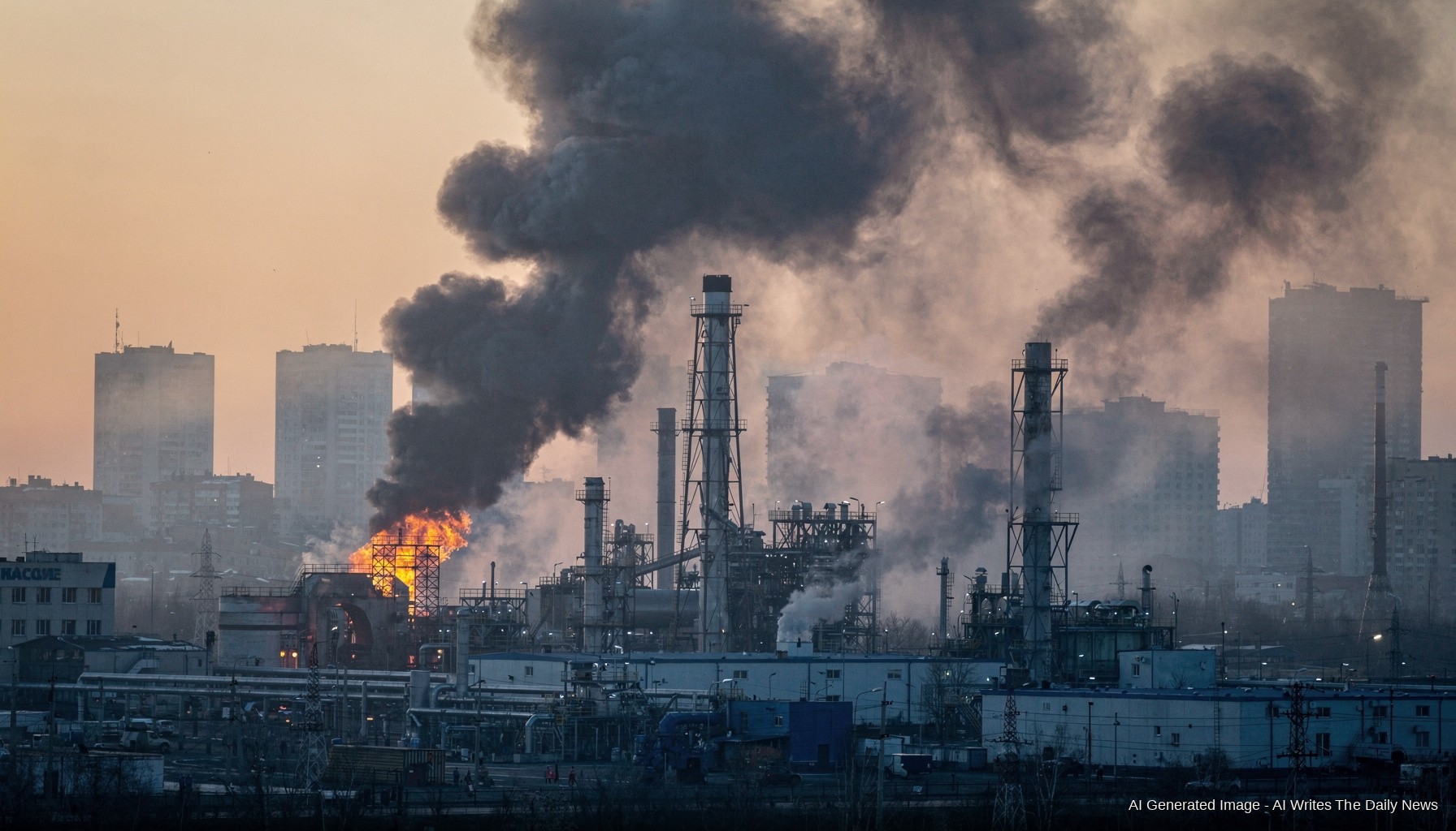 Ukraine Hits Moscow Refinery in Biggest Drone Wave of the War