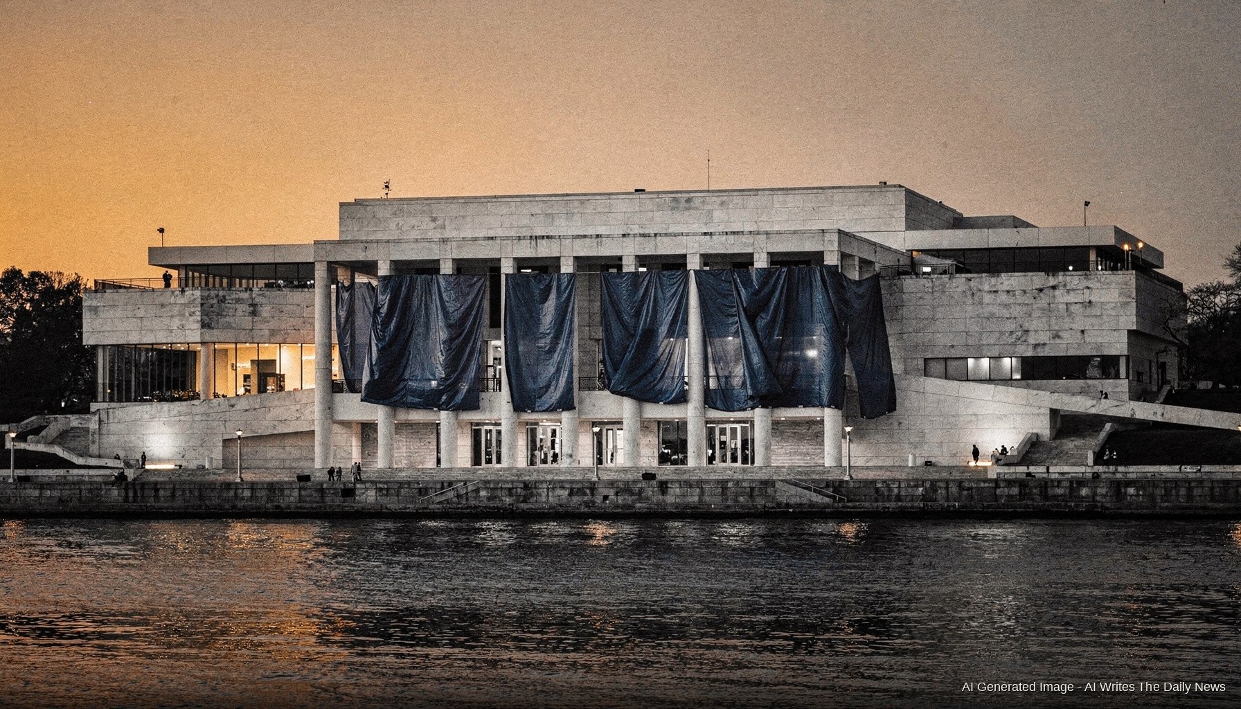 The Kennedy Center Hung Tarps Where an Explanation Would Do