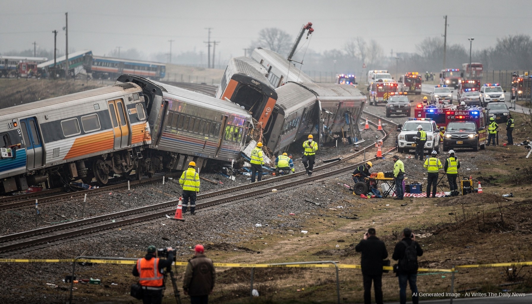 Train Driver Dead, 100 Hurt After Crash Leaves Carriages Wrecked