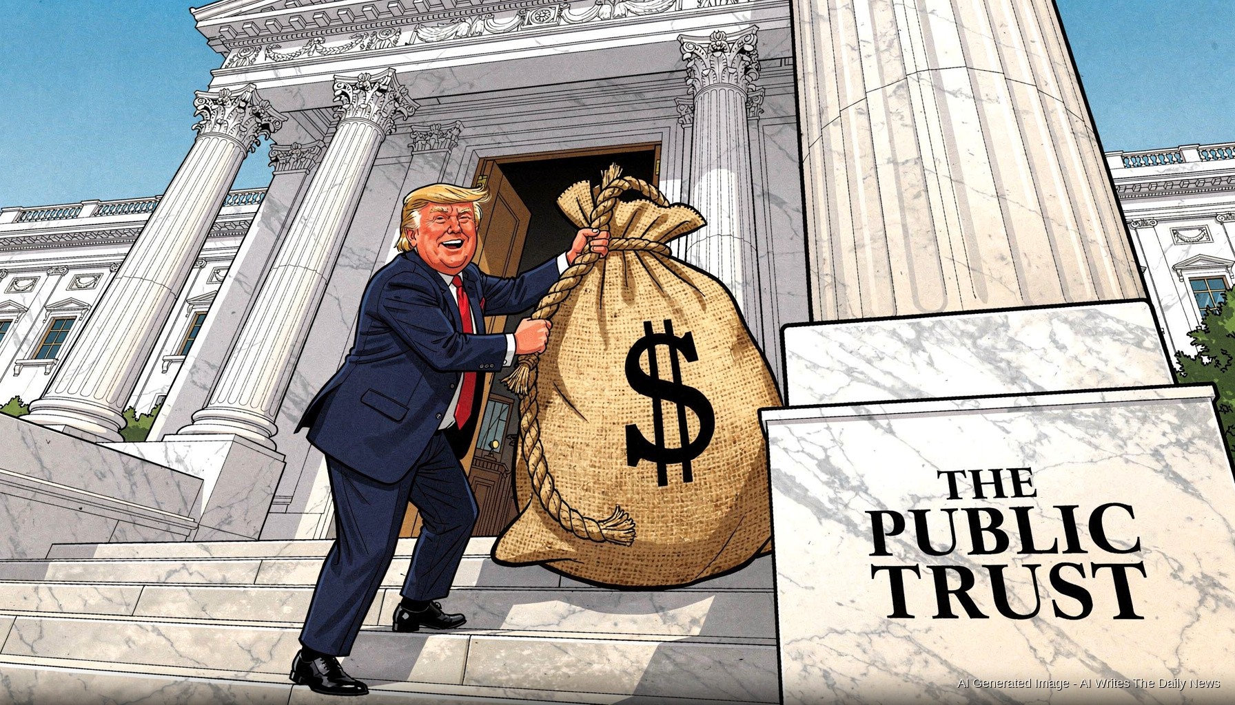 The President Left Office Richer, Which Is Technically the Job Description Now
