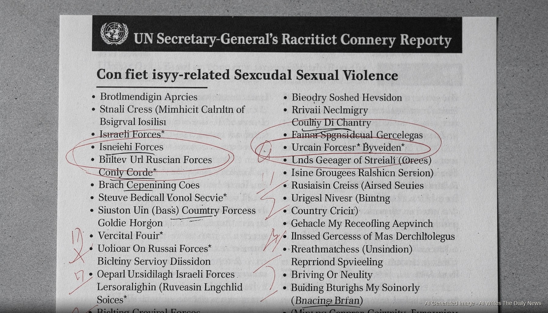 UN Names Israel and Russia on Sexual Violence in Conflict Registry