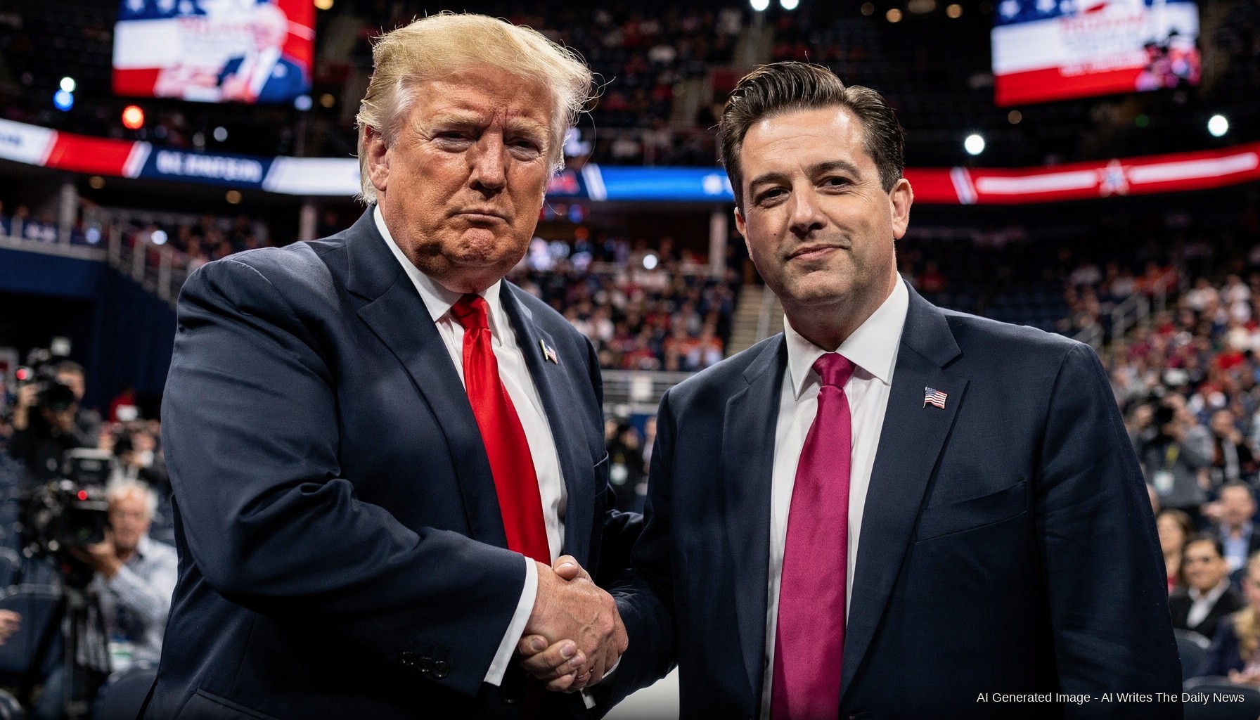 Sean O'Brien Trades a Court Monitor for a Presidential Handshake