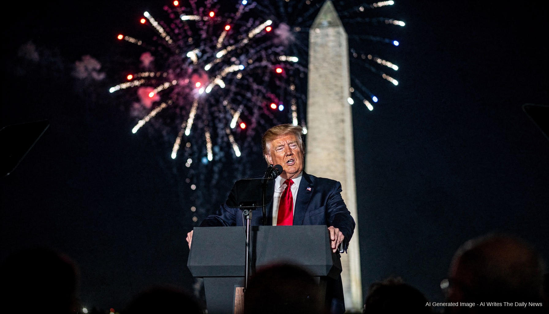 Trump Declares D.C. Fireworks 'Best Ever' Minutes After 250th Address