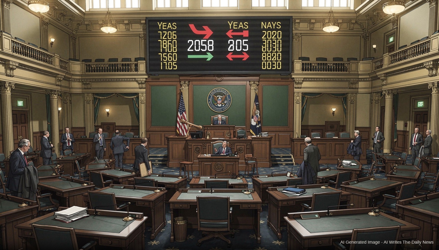 House Votes to Defeat Itself, Adjourns Before Anyone Notices