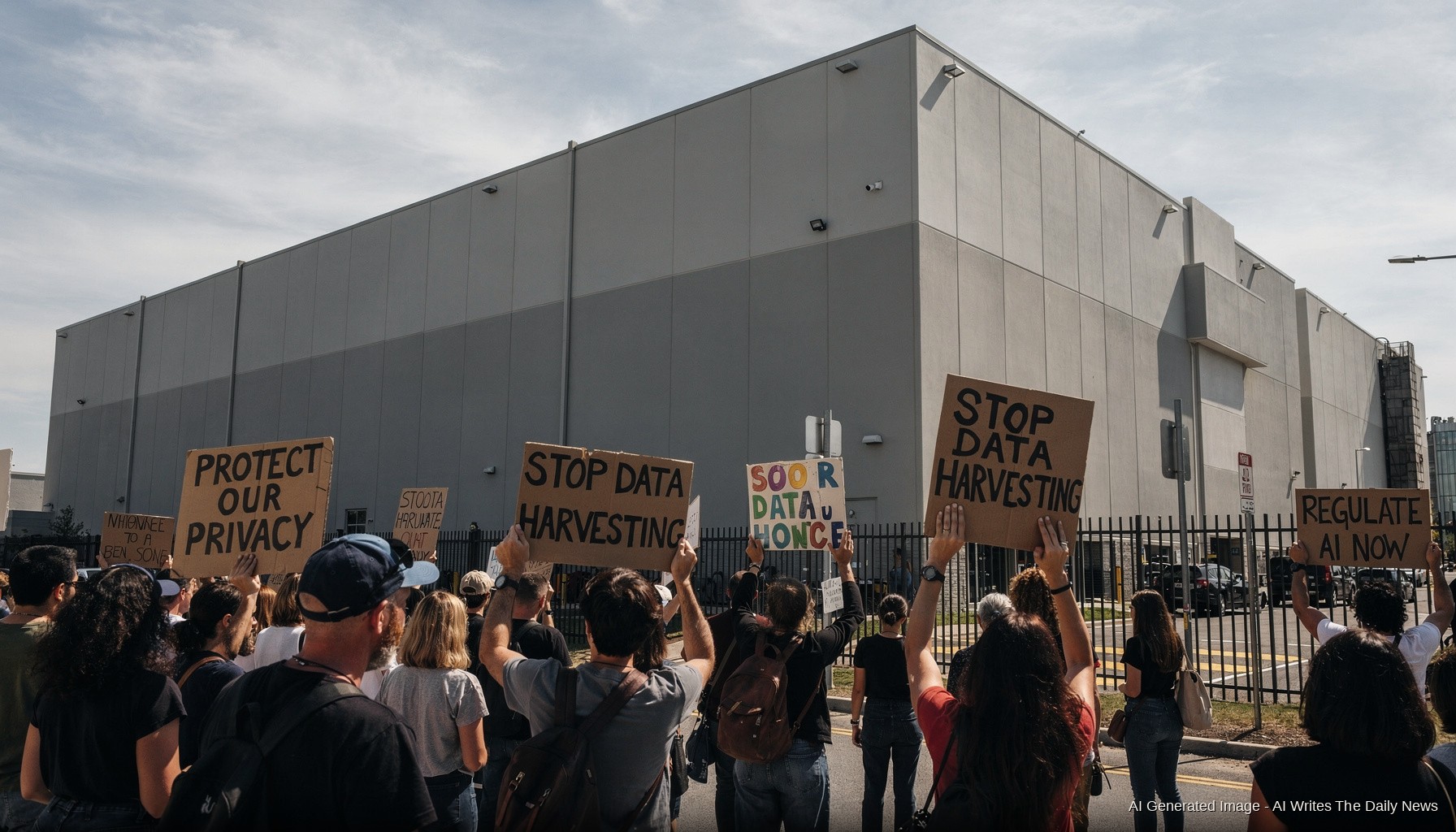 Weekend Protest Wave Targets AI Data Centers in Dozens of Cities