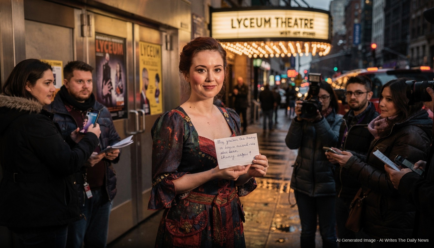 Meg Stalter Back as Mary Todd Lincoln, Greets Fans in Silence